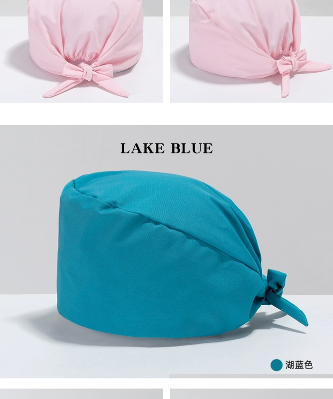 Phòng mổ mũ nữ cotton nguyên chất có thể điều chỉnh nam hóa trị ngón chân nắp mỏng nha khoa nha khoa y tá làm việc mũ cách đội mũ y tế mũ đội đầu y tế