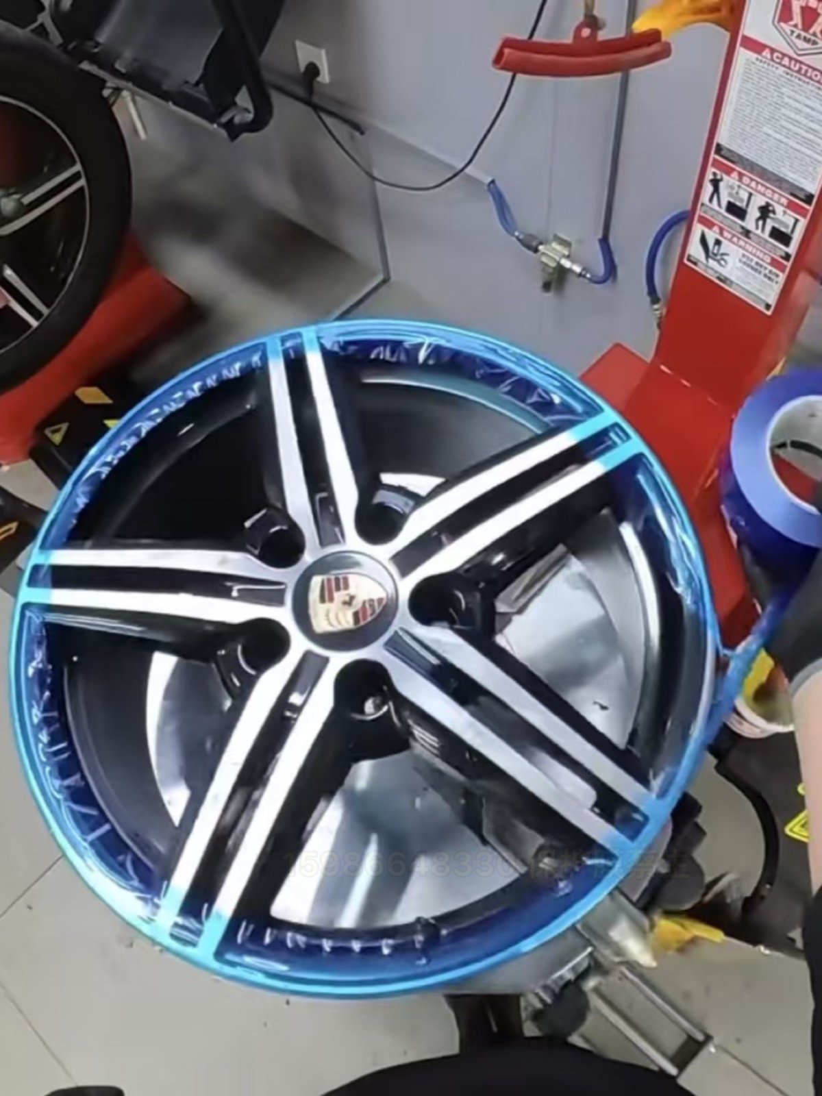 Pe Blue Film Wheel Rim Installation Protective Film Tape Tire Repair Steel Rim Protective Film Anti-Scratch Blue Tape