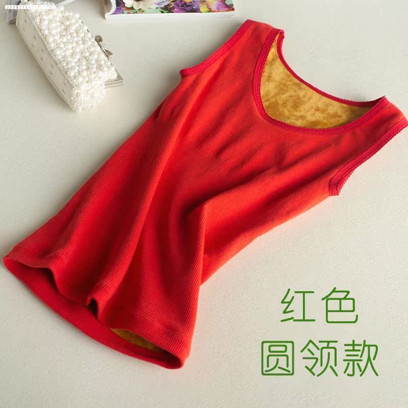 Một thời trang bông lót chặt chẽ thường đến womens vest cộng nhung bó xu hướng bụng để giữ ấm có thể cho con bú 2019.