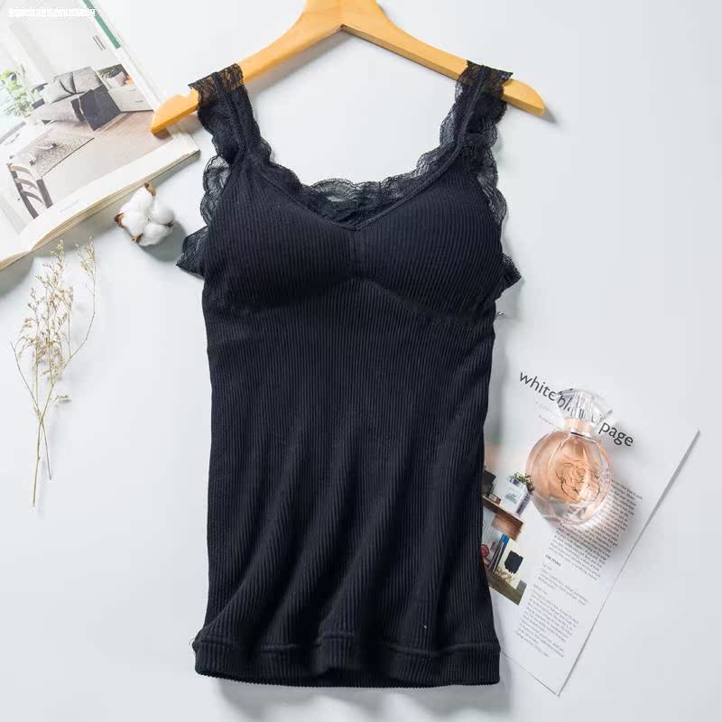 Một thời trang bông lót chặt chẽ thường đến womens vest cộng nhung bó xu hướng bụng để giữ ấm có thể cho con bú 2019.