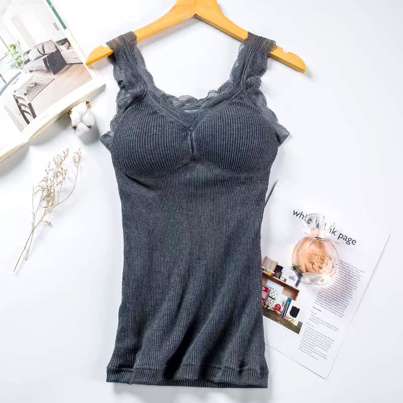 Lạnh chống mài mòn xu hướng cộng với nhung vest ngọn womens mùa đông thường womens đáy bảo vệ mặc khéo léo.