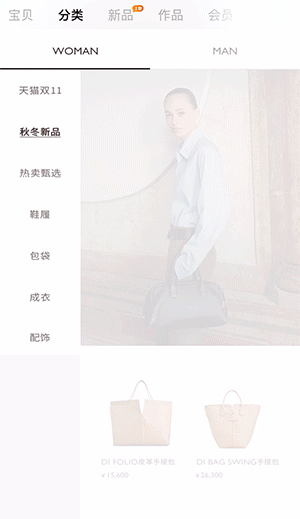 鞋类箱包行业案例-标题向上渐入特效