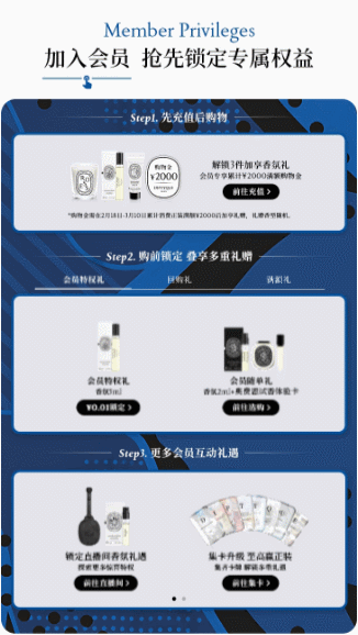 会员专属权益 卡盘轮播 海报轮播