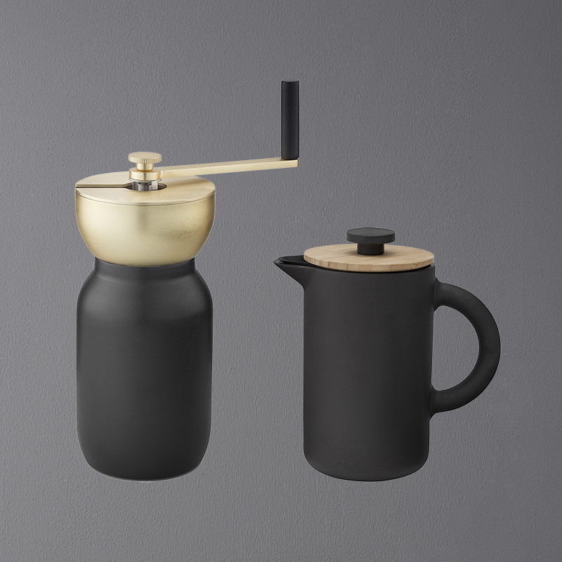 Stellton Collar Manual grinding machine Theo method press coffee maker suit Nordic style
