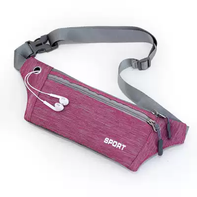 Sports running bag men and women fashion new outdoor running fitness multifunctional waterproof small belt bag ultra-thin mobile phone bag