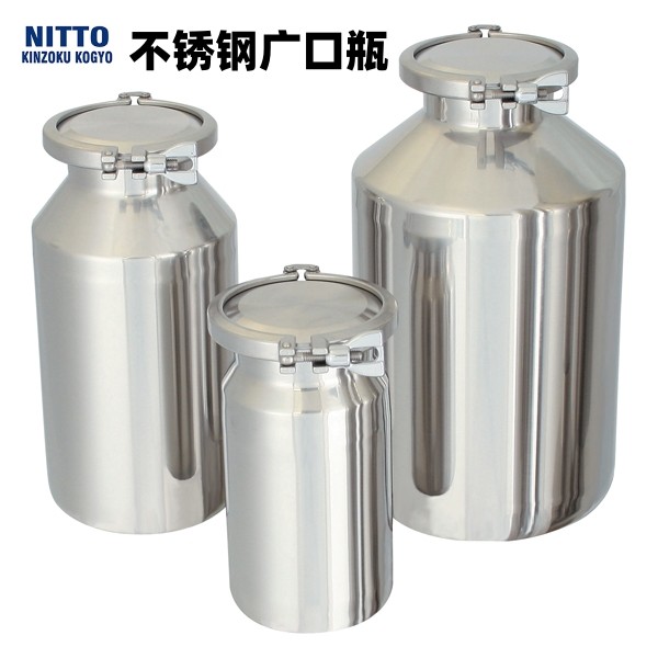 广口瓶不锈钢 (日东金属)适用于禁止接触空气物品等的保存运输