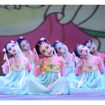 61 Childrens Han clothes to be performed in Yunchuan Yayun Leaning City Classical Dance Flower Butterfly Palm in a dress with a dress