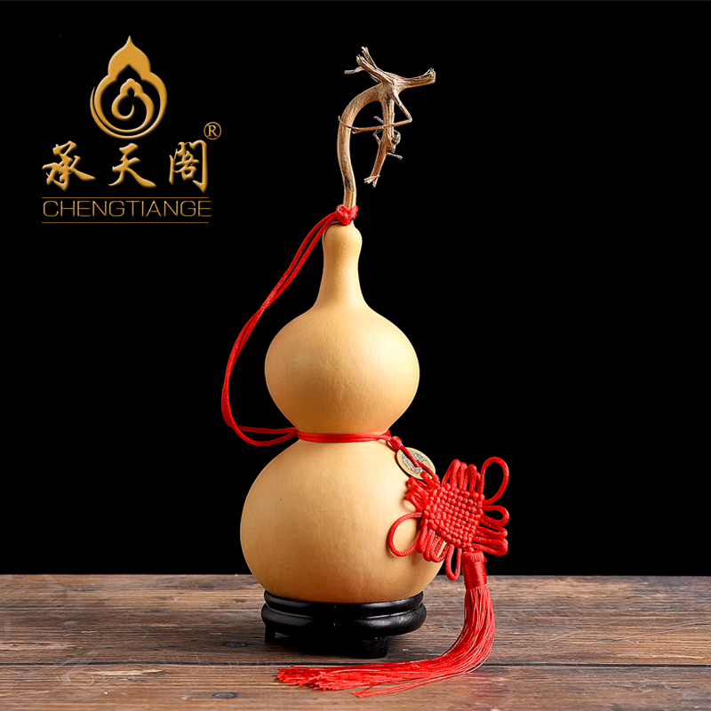 Natural hyacinth hanging decoration Xuanguan Gourd Pendulum with office delivery Courtesy Text Playing Gourd Handlebar Piece Home Door Pair Door Ornament