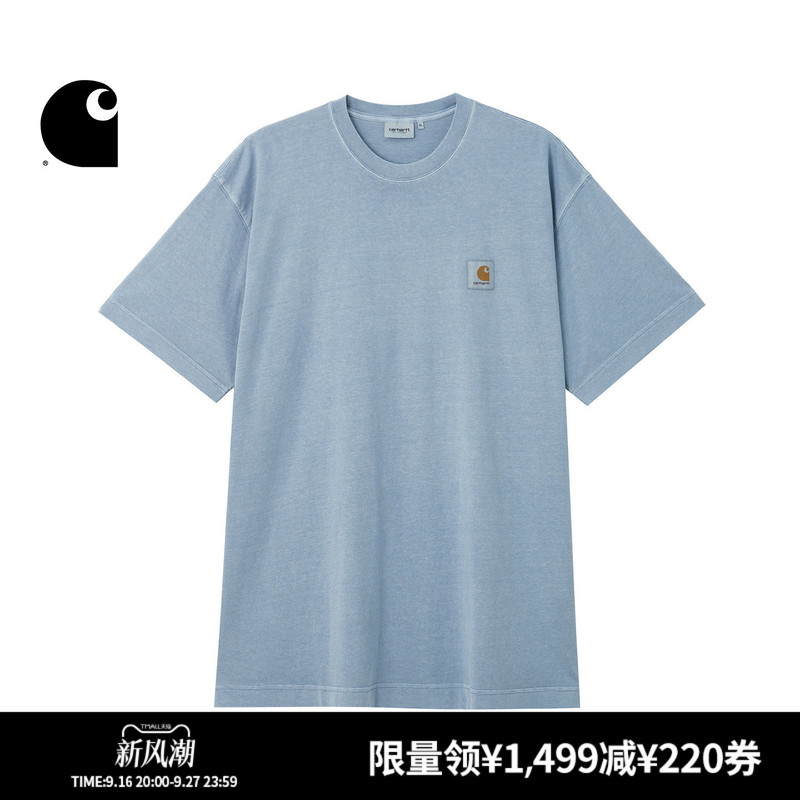 Carhartt Wip Short-Sleeved T-Shirt Men's Autumn and Winter Classic Square Logo Wide Version Carhartt Carhartt Wip Short-Sleeved T-Shirt Men's Autumn and Winter Classic Square Logo Wide Version Carhartt
