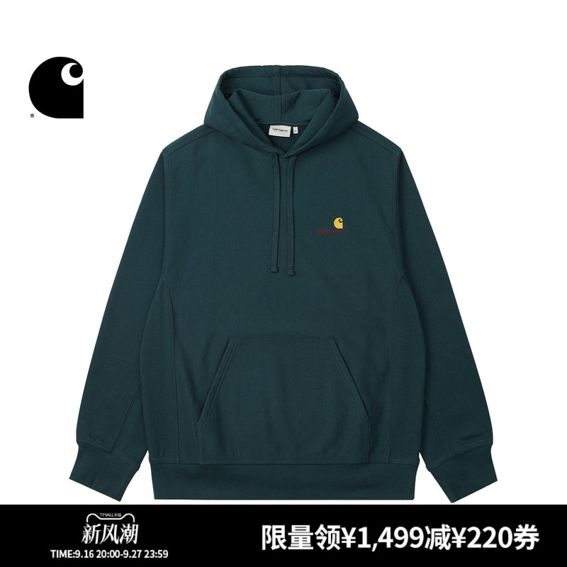 Carhartt Wip Sweatshirt Men's Classic American Style Logo Embroidery Thickened Wide Version Hooded Carhartt Carhartt Wip Sweatshirt Men's Classic American Style Logo Embroidery Thickened Wide Version Hooded Carhartt