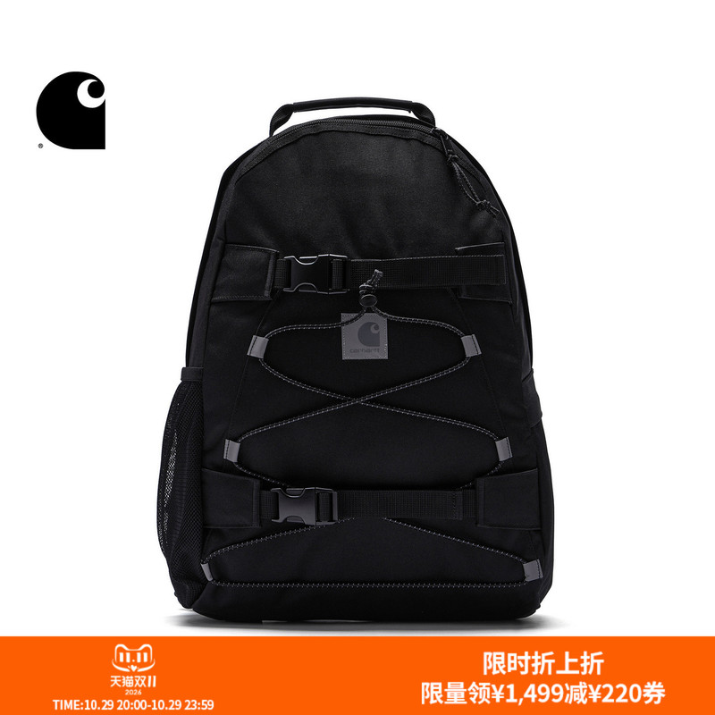 Carhartt Wip Backpack Autumn New Accessories Classic Reflective Square Logo Buckle Outdoor Carhartt Carhartt Wip Backpack Autumn New Accessories Classic Reflective Square Logo Buckle Outdoor Carhartt