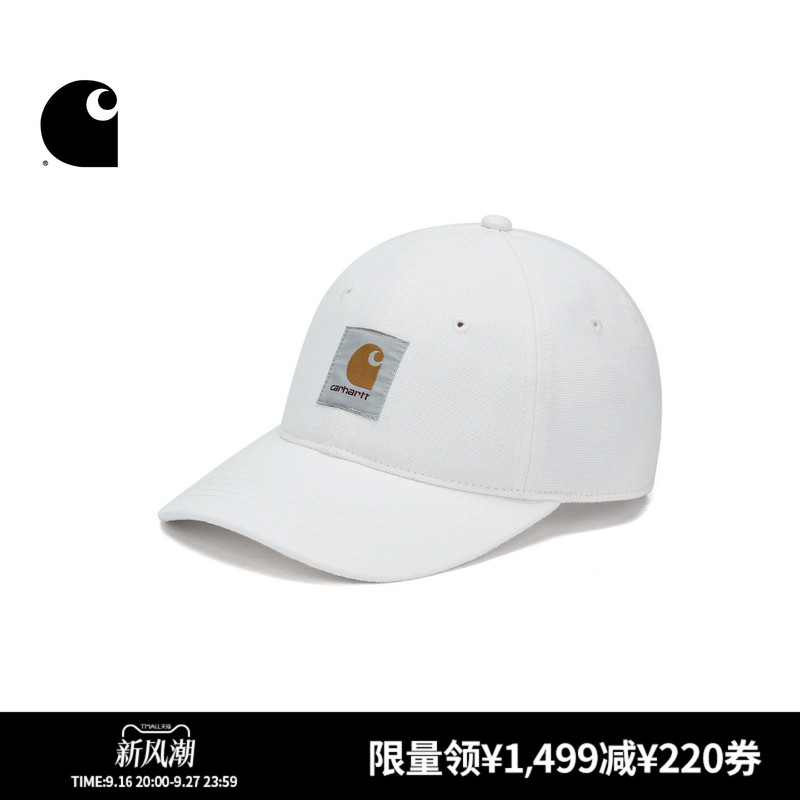 Carhartt Wip Baseball Cap Accessories Autumn and Winter Classic Square Logo Stone-Washed Curved Brim Carhartt
