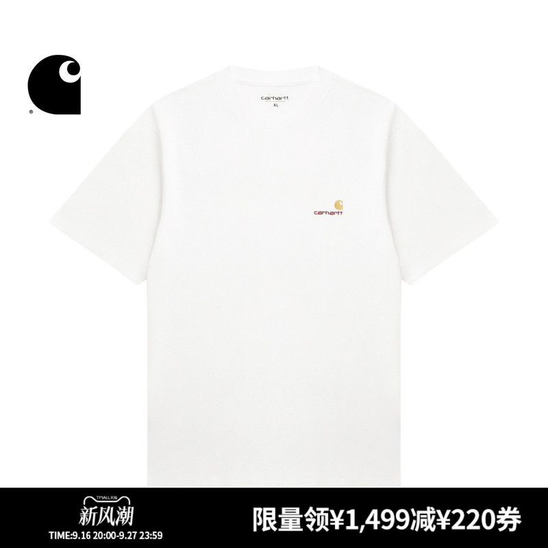 Carhartt Wip Short-Sleeved T-Shirt Men's Autumn and Winter Classic American Logo Wide Version Carhartt Carhartt Wip Short-Sleeved T-Shirt Men's Autumn and Winter Classic American Logo Wide Version Carhartt