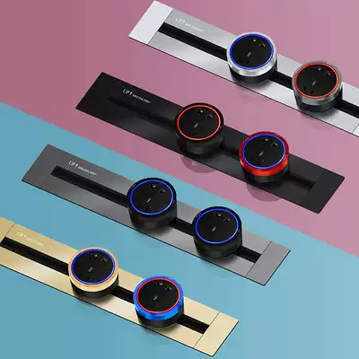 Cassino track Socket Mobile household kitchen row plug embedded concealed track row plug board high power