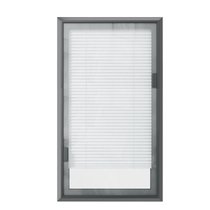 Beautiful nest magnetic control inner open aluminium alloy curtain single glass built-in hollow magnetic suction inline internal inverted lifting shutter