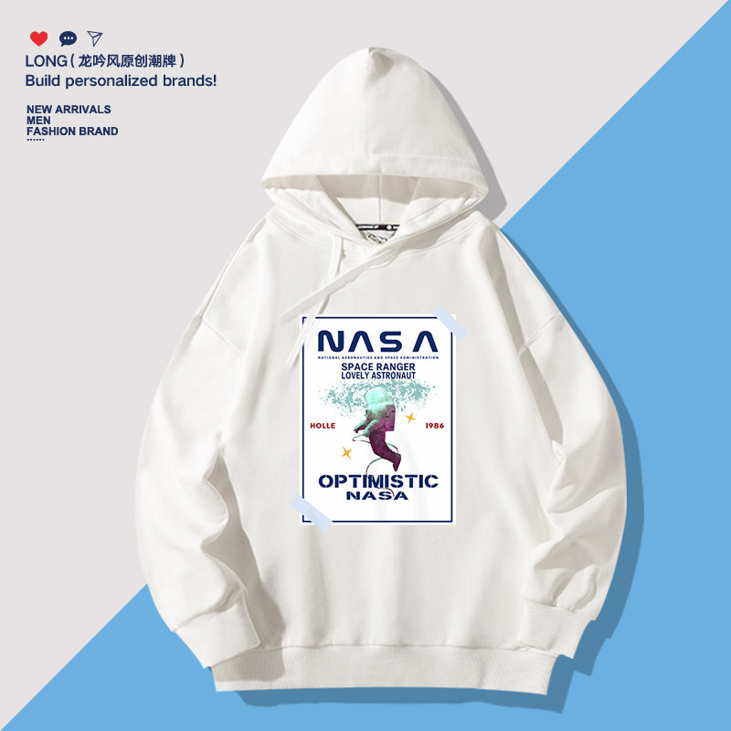 nasa joint sweater men's 2022 hot trend top trendy brand new spring and autumn thin spaceman jacket