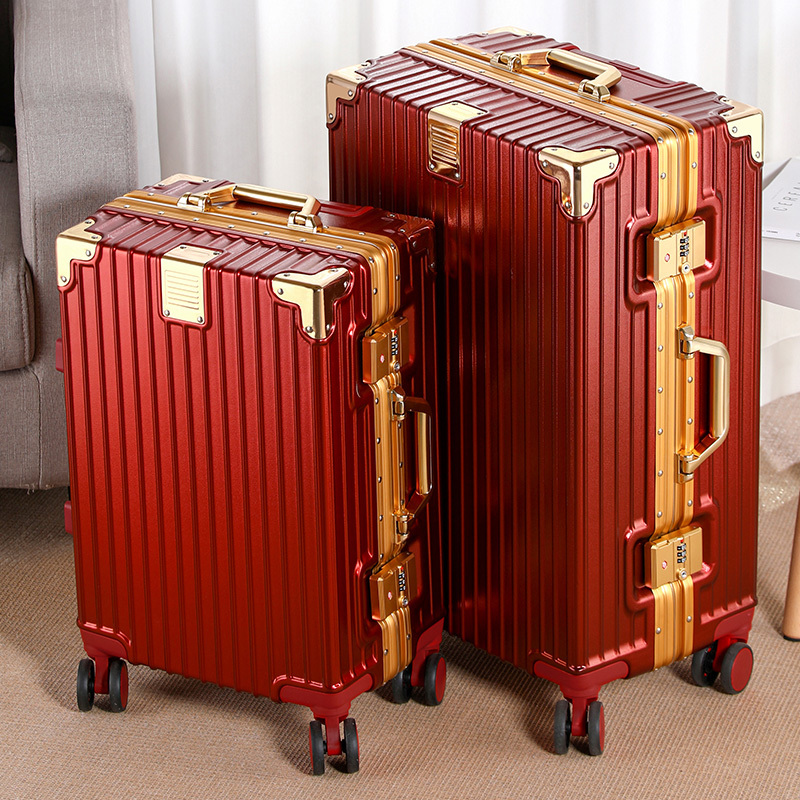 Wedding Dowry Suitcase, Female Wedding Celebration Password Box, 24inch Bride's Dowry Box, Universal Wheel Trolley Suitcase, Travel Suitcase Wedding Dowry Suitcase, Female Wedding Celebration Password Box, 24inch Bride's Dowry Box, Universal Wheel Trolley Suitcase, Travel Suitcase