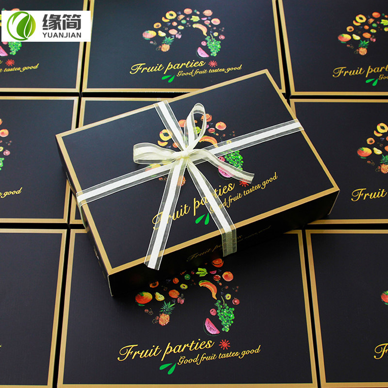 Fruit packaging box gift box general high-end 10 catties New Year gift boutique creative handbag empty carton custom