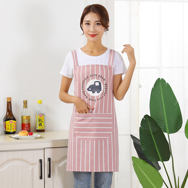 Net red apron coverall home kitchen personality fashion 2020 new men and women work cute Japanese Korean version of the waist