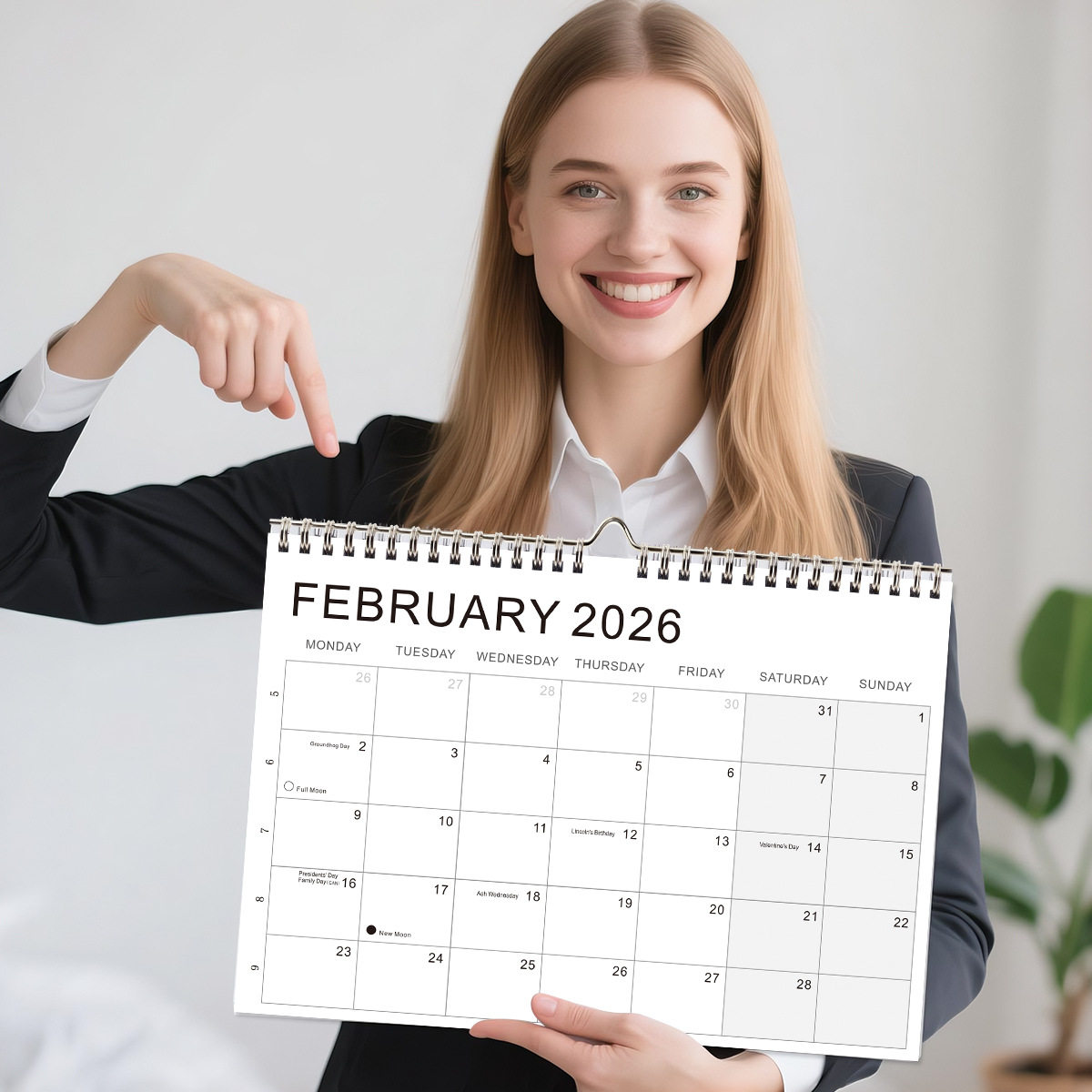 2026英文版亚马逊跨境挂历18个月倒计时英语桌面简约台历日历批发评价- 淘宝网