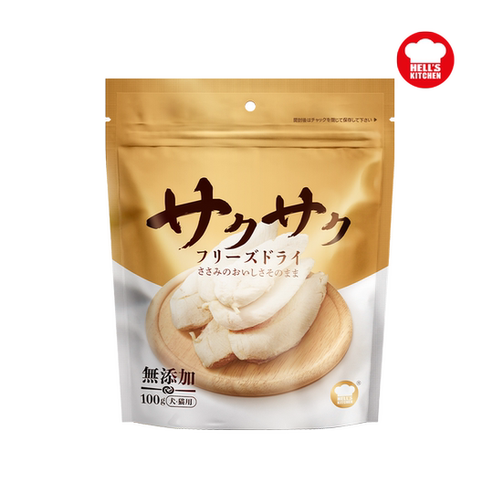 地狱厨房鸡小胸冻干整块鸡胸肉幼猫狗零食营养磨牙100g*1