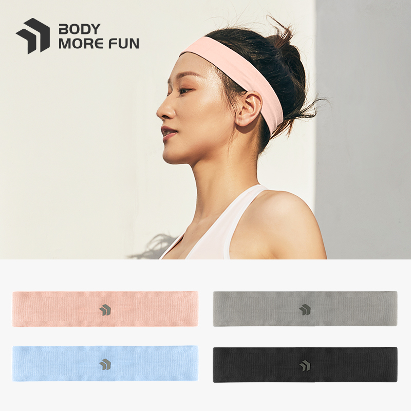 Wide-brimmed sports hair band women sweat-absorbing running fitness men antiperspirant non-slip yoga sweat-absorbing hair bundle basketball headband tide