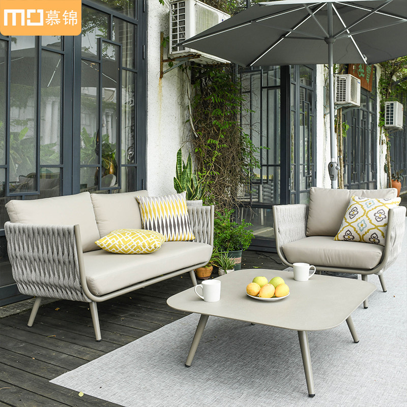 Nordic Outdoor Furniture Outdoor Courtyard Garden Balcony Terrace Sun-proof Water-proof Furniture