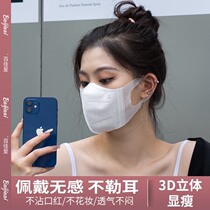 Mask 3d Cubic 2021 new stylish version High face value Female disposable white tide with a small no-ear-in-the-ear