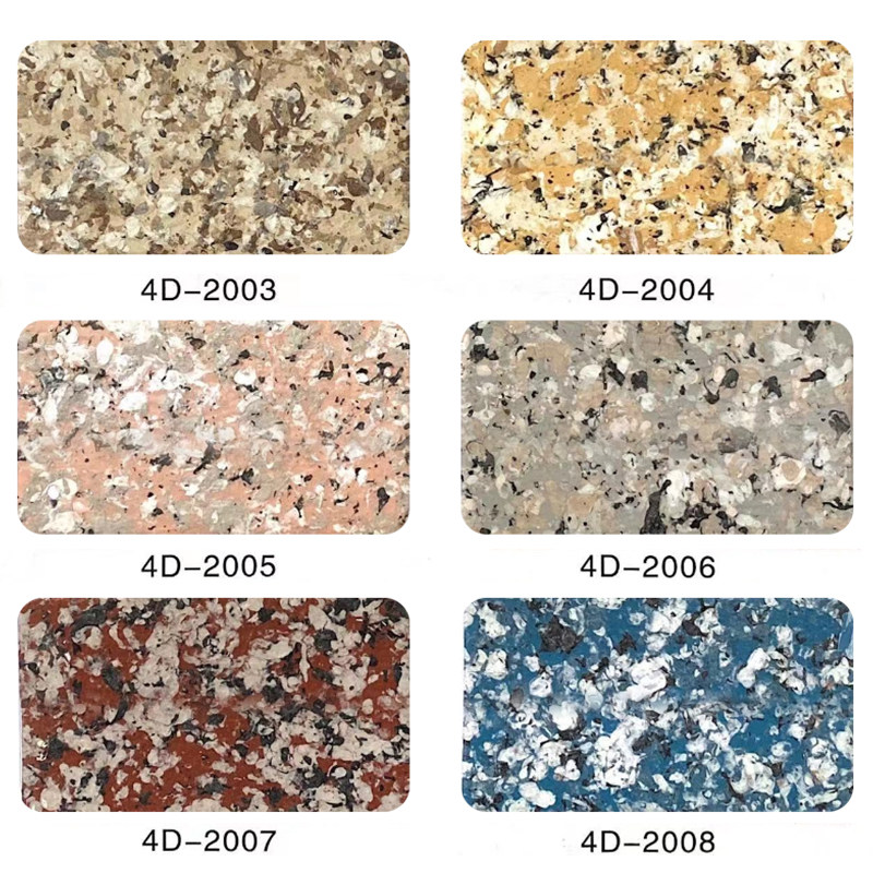 Water-in-water colorful paint exterior wall smooth paint imitation marble paint vase Roman column guardrail granite paint high gloss