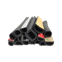 D-type EPDM hollow foaming self-adhesive semicircular sealing strip cabinet electrical box wear-resistant dust-proof and anti-collision caulking strip
