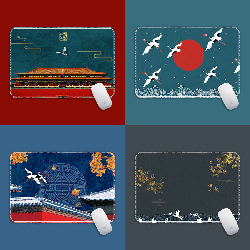 Mouse mat China wind intensifies the personality custom custom lock edge watch games special lock edge keyboard pad laptop mat rubber mat student writing desk mat