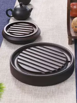 Ebony solid wood tea ceremony pot, dry bubble table base, Teacup pad, heat insulation pad, nourishing pot, Purple sand pot pad, tea set accessories