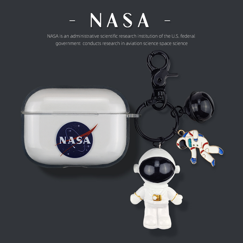 Applicable astronaut airpodspro protective sleeve silicone apple 3 generation wireless Bluetooth headphones airpod protection shell 1 2 generation tide transparent soft shell pro cute airpods