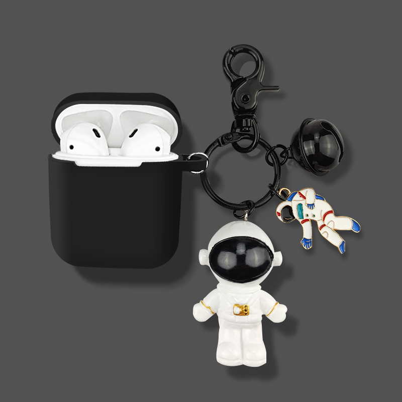 Applicable airpods protective sleeves Original airpods2 protective shell Apple wireless Bluetooth headsets 2nd Generation Astronauts Creative Airpod Cute Cartoon Stickers