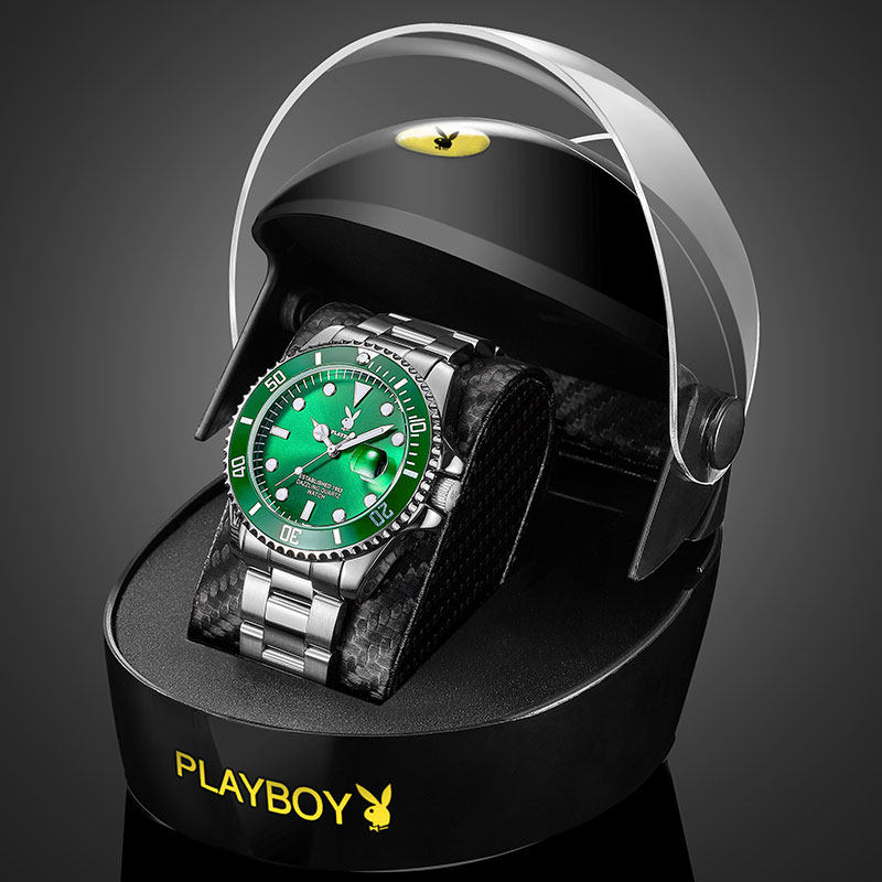 ⭐Green water monster black water playboy new joint automatic mechanical black technology tide brand watch for men