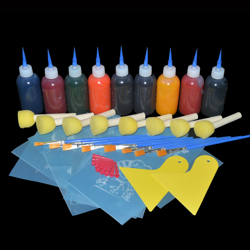 Kitchen Jam Painting Mold Transfer Cloth Suit Magic Print Paper Kitchen with creative disc Accessories Special Mood Swing Tray