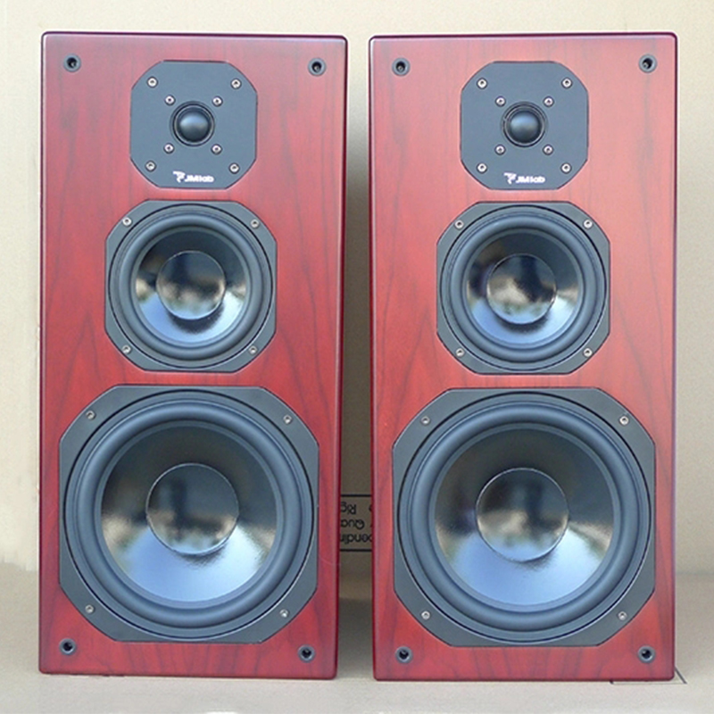 Original imported Tianlang three-frequency fever-grade bookshelf audio 8-inch household hifi passive wooden Jinlang speaker