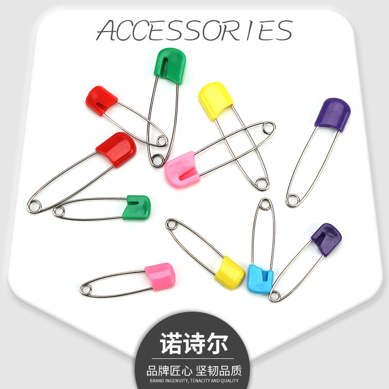 Thickened baby saliva towel small pin baby child safety pin fixed clothing large anti-rebound buckle