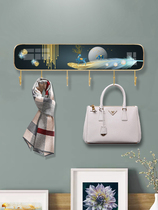 Fashionable light luxury style porch storage rack wall decoration wall hanging no punching new style simple coat hook