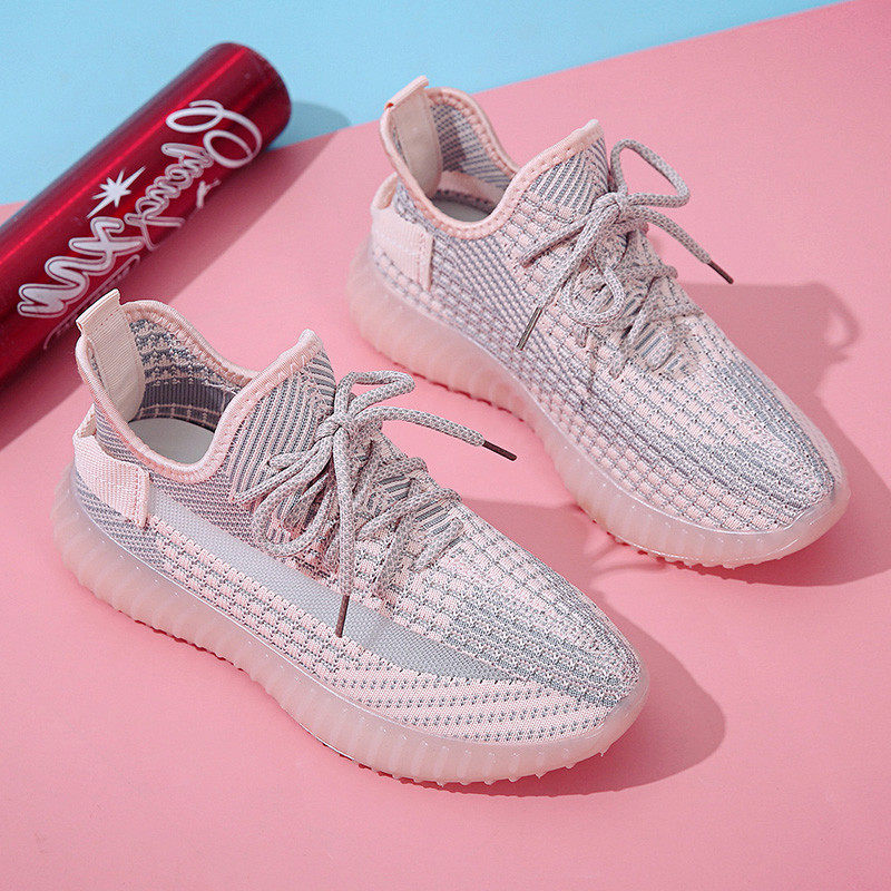 Back Force Women Shoes Summer Style Sneakers 2021 New Light Soft-bottom Coconut Tennis Shoes Summer Breathable Mesh Running Shoes