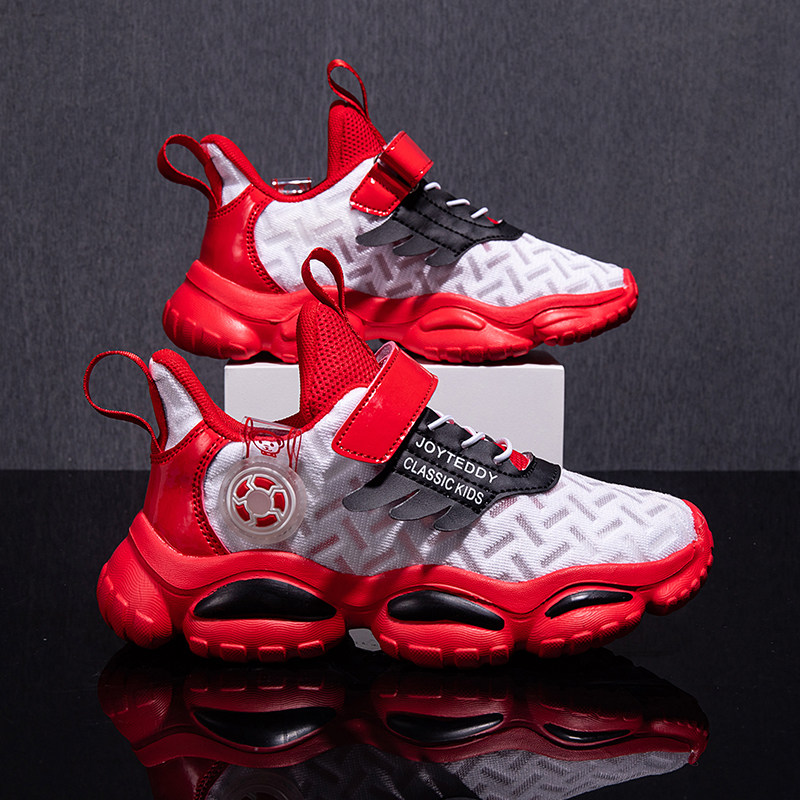 Pull back children's shoes men 6 summer non-slip 7 children's basketball shoes 8 middle-aged boys' mesh 9 breathable sneakers 12 years old