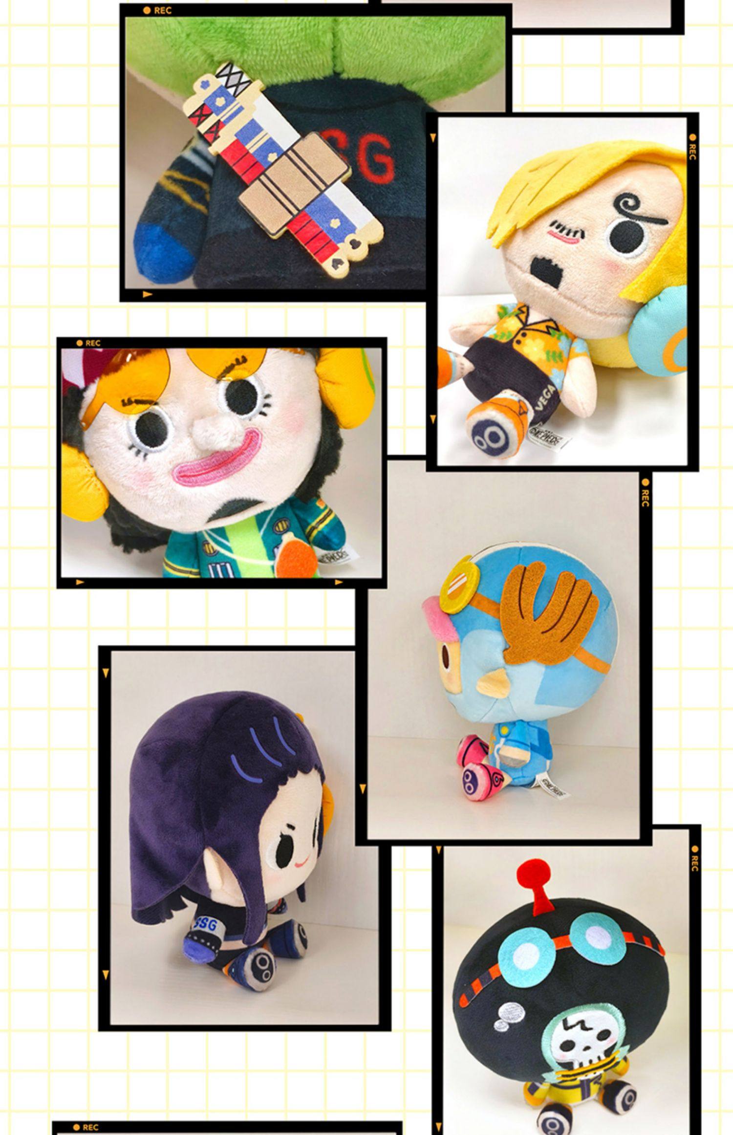 15cm Official One Piece Chopper Nami Sanji Plush Doll Blind Box