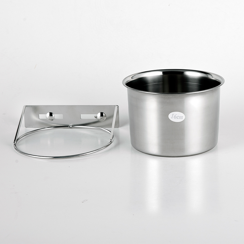 Star Bucket Stainless Steel Pet Hanging Bowl Cat dog Suspension Basin Anti-Slip Resistant Small Mid Sized Pet Bowl