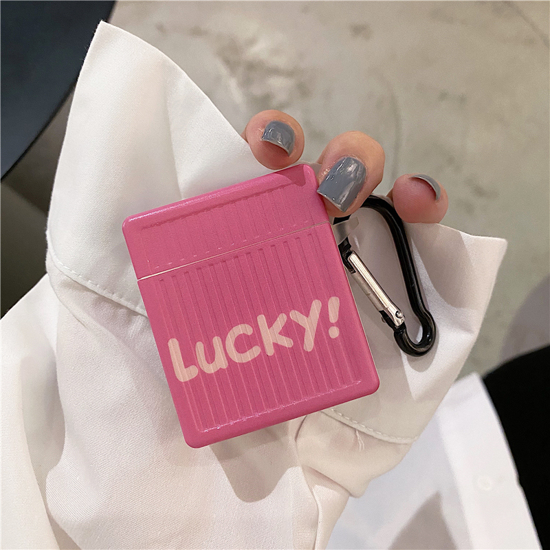 Korean Winins Good luck English Applicable airpods protective sleeves airpodsPro headsets Apple wireless Bluetooth Silicone Anti-Fall Softshell 1 2 Generation GM 3 generations of minimalist creative girlfriends