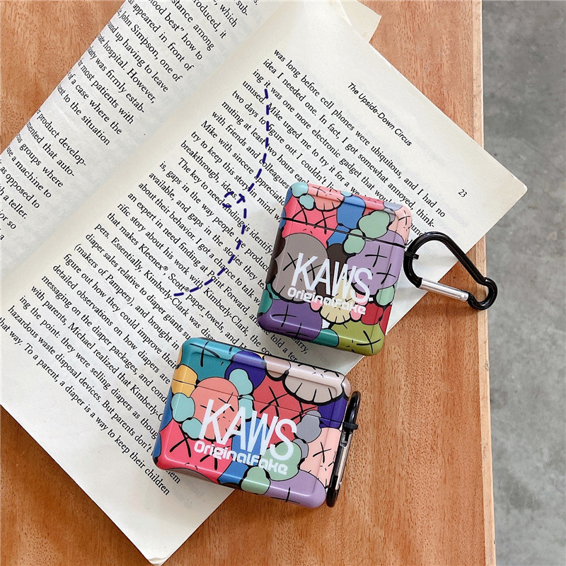 Color matching tide brand cartoon suitable for airpods protective sleeve airpodsPro headphone sleeve Apple wireless bluetooth silicone anti-fall soft shell 1 generation 2 generation universal 3 third generation net red cute creative men and women