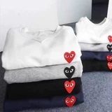 Парная одежда для влюбленных, футболка polo, белая японская рубашка, короткий рукав, с вышивкой