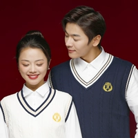 Комплект, белый жилет, рубашка, размер