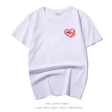 Парная одежда для влюбленных, летняя футболка с коротким рукавом, делается под заказ, короткий рукав, с вышивкой