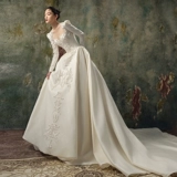 Свадебное платье, лонгслив, французский стиль, премиум класс