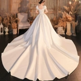 Демисезонное свадебное платье для невесты, кружевное платье, коллекция 2023, премиум класс, по фигуре